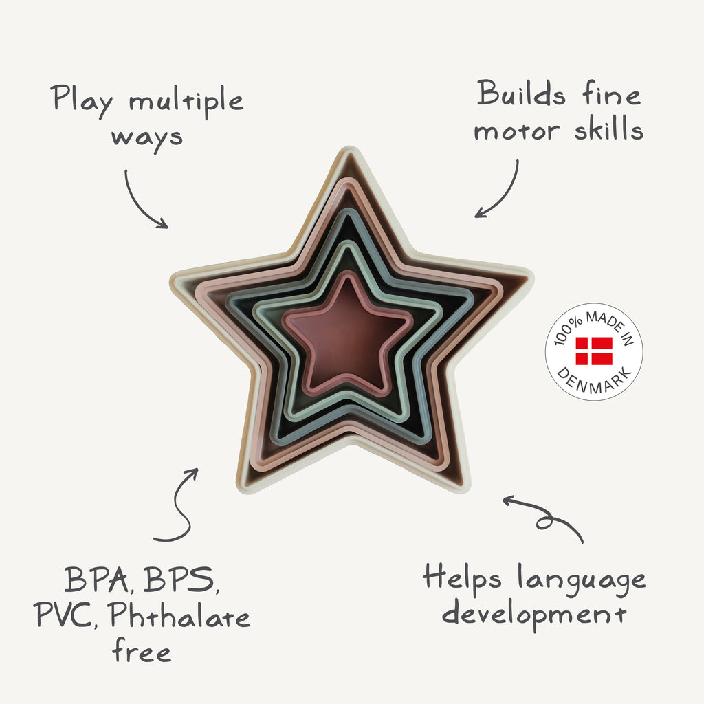 Mushie Nesting Star - Retro