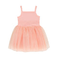 Girls' coral sparkle dress, children's party dress, Bob & Blossom