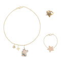 Kids' unicorn jewellery set, children's necklace and rings, Mimi & Lula