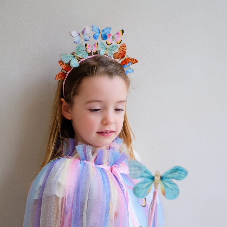 Butterfly headdress dress-up accessory for kids, Mimi & Lula