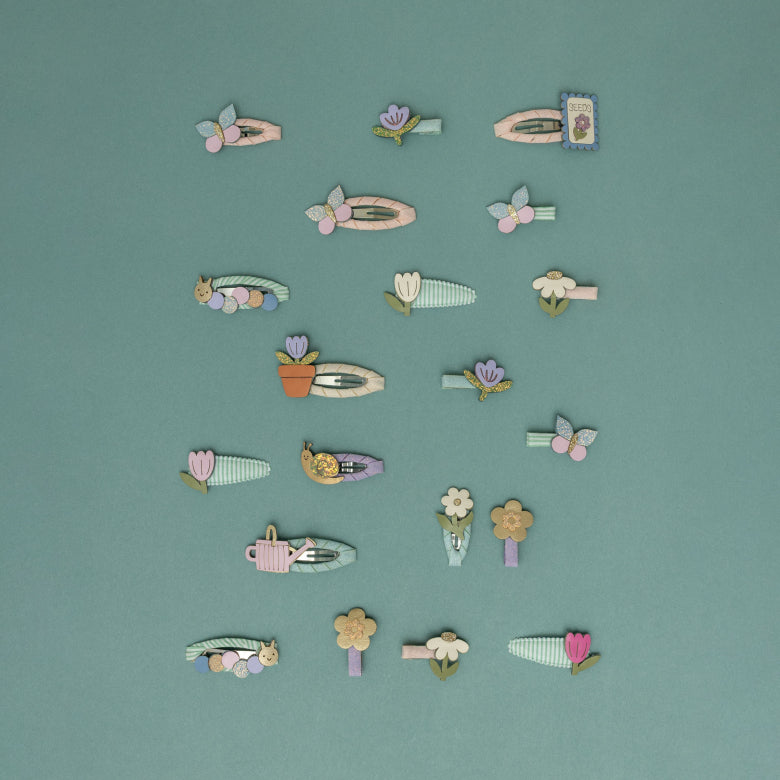 Mimi and Lula Flower garden mini clips