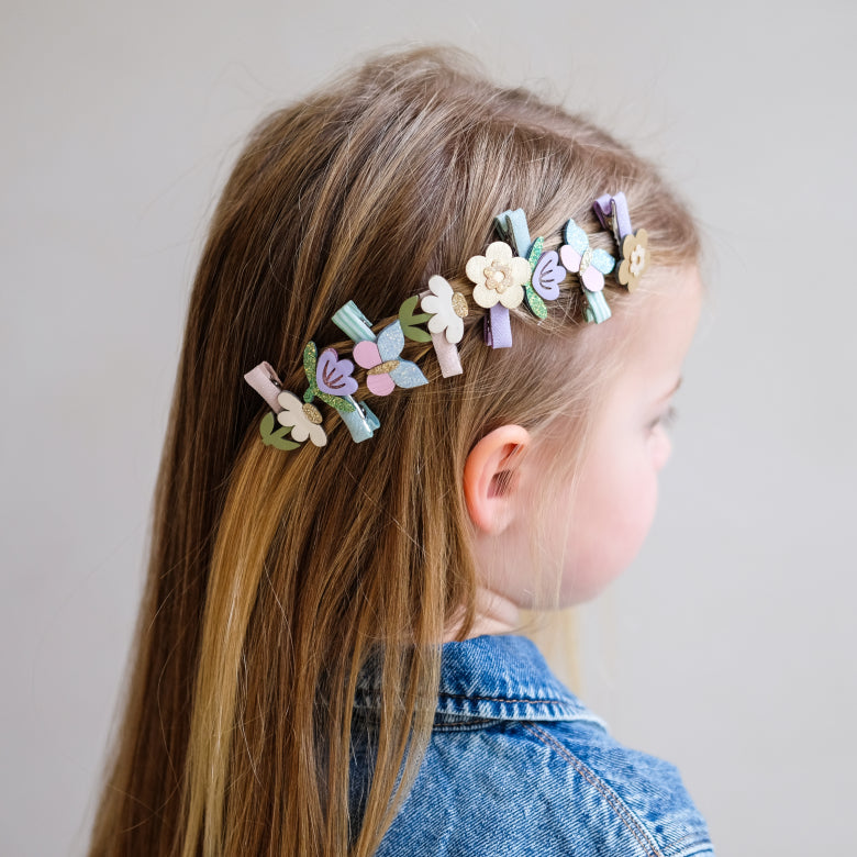 Mimi and Lula Flower garden mini clips