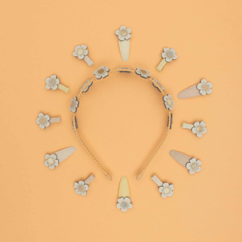 Blossom kids' mini hair clips, Mimi and Lula