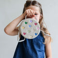 Jazzy hearts velvet kids' bag, children's handbag, Mimi & Lula