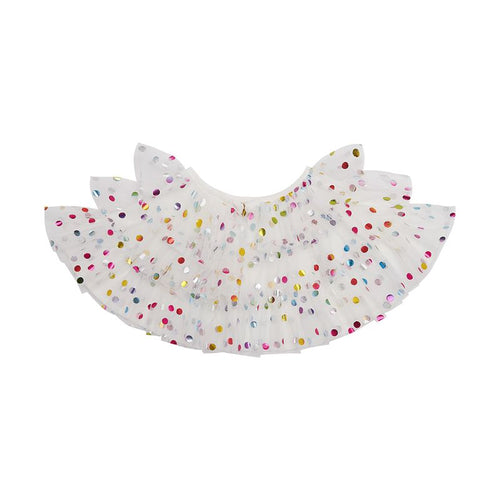 Girls' white spot cape, dress-up cape for children, Bob & Blossom