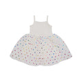 Girls' white spot dress, children's dress, Bob & Blossom